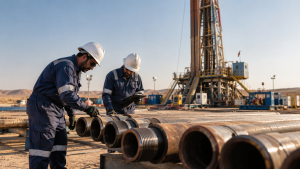 DS-1 drill string inspection at an oilfield site